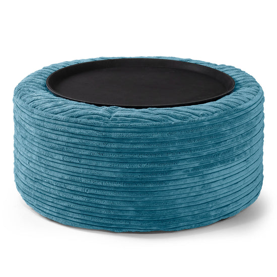 Pouf Ottoman avec Plateau - Mer Égée 02