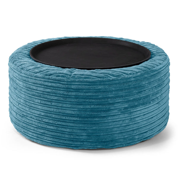 Pouf Ottoman avec Plateau - Mer Égée 01