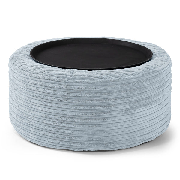 Pouf Ottoman avec Plateau - Bébé Bleu 01