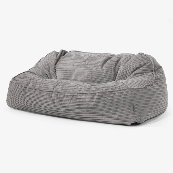 Le Canapé Pouf Géant Doudou - Côtelé Anthracite 01