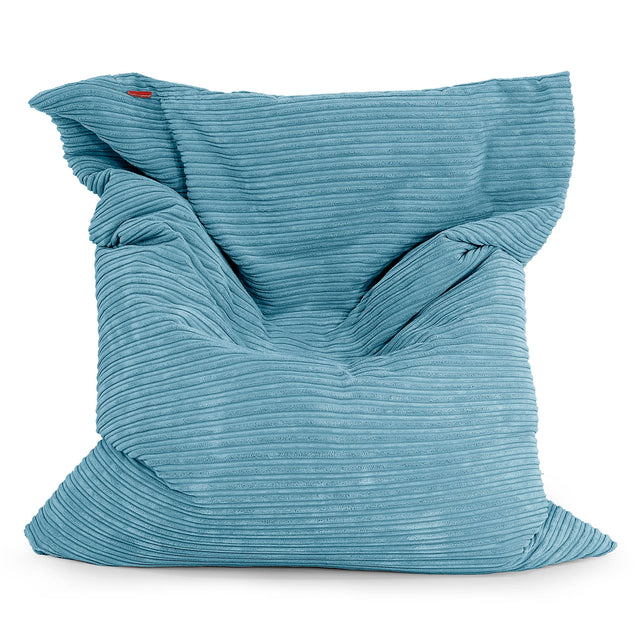 Pouf Géant XXL - Côtelé Mer Égéé 01