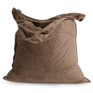 Pouf Géant XXL - Velours Espresso