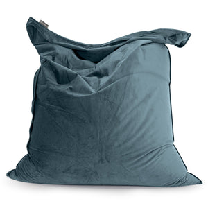 Pouf Géant XXL - Velours Mer Égée