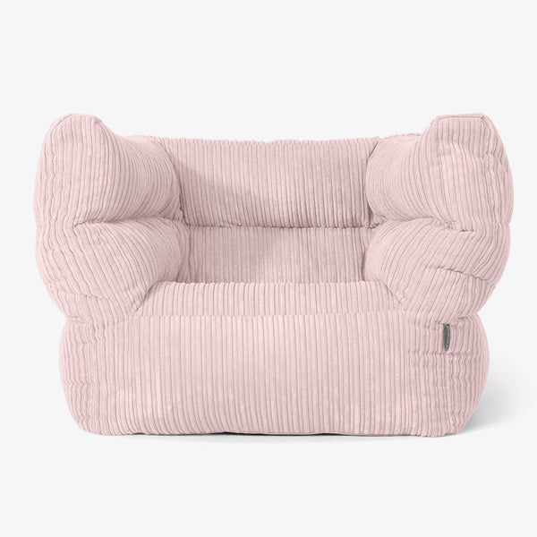 Albert Pouf Fauteuil Design 2.0 - Côtelé Rose