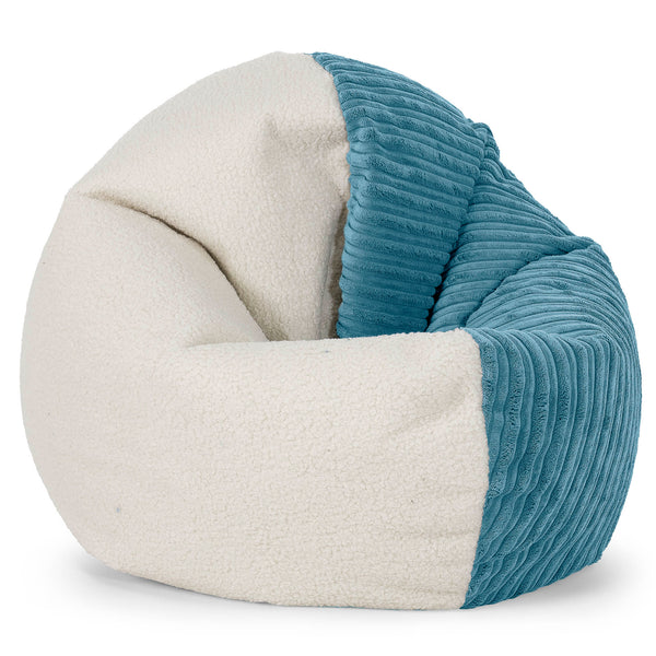 Pouf Flexiforme pour Adultes Housse de Remplacement - Bouclé & Côtelé 01