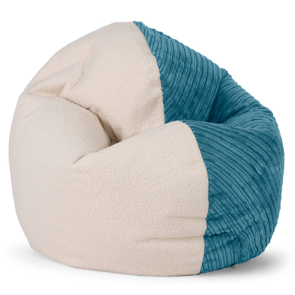 Pouf Junior Flexiforme pour Enfants 2-14 ans Housse de Remplacement - Bouclé & Côtelé 01