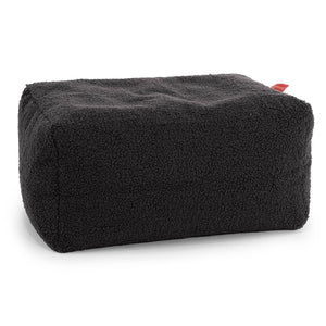 Petit Repose Pied - Bouclé Anthracite