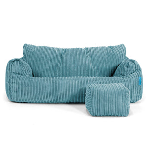 Lounge Pug®, Fauteuil Enfant, Côtelé Gris Ardoise