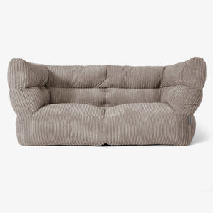 Canapé Pouf Albert 2 places 2.0 - Côtelé Grège