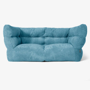 Canapé Pouf Albert 2 places 2.0 - Côtelé Mer Égée
