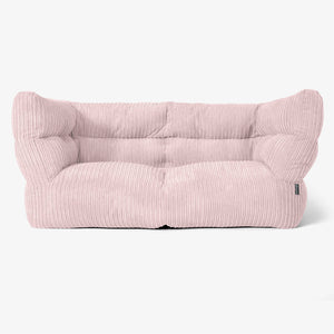 Canapé Pouf Albert 2 places 2.0 - Côtelé Rose