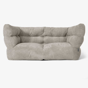 Canapé Pouf Albert 2 places 2.0 - Côtelé Vison