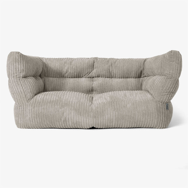 Canapé Pouf Albert 2 places 2.0 - Côtelé Vison