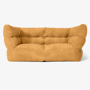 Canapé Pouf Albert 2 places 2.0 - Côtelé Miel doré