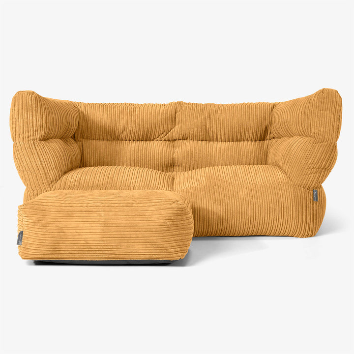 Canapé Pouf Albert 2 places - Miel doré 02