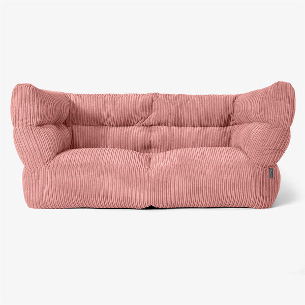 Canapé Pouf Albert 2 places 2.0 - Côtelé Pêche