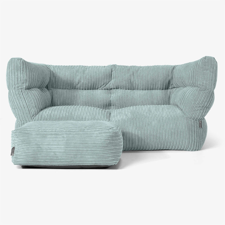 Canapé Pouf Albert 2 places - Vert Menthe 02