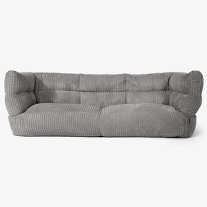 Canapé Pouf Albert 3 places 2.0 - Côtelé Anthracite