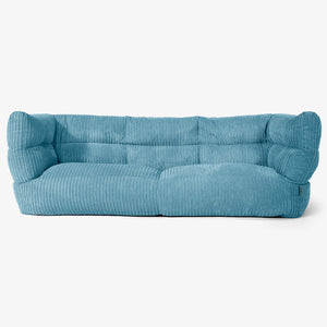 Canapé Pouf Albert 3 places 2.0 - Côtelé Mer Égée