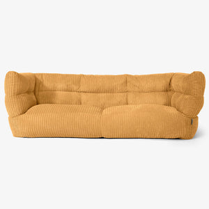 Canapé Pouf Albert 3 places 2.0 - Côtelé Miel doré