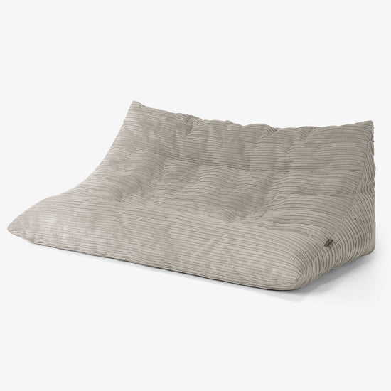 Canapé Pouf de Sol Noah - Côtelé Vison 02