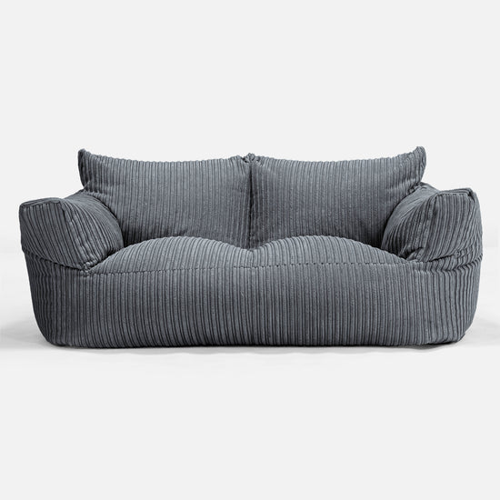 Joséphine Canapé Pouf - Côtelé Gris Ardoise 02