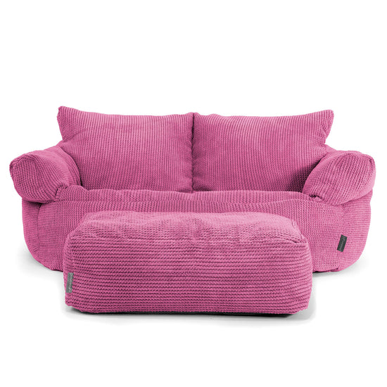 Joséphine Canapé Pouf - Pompon Rose 02