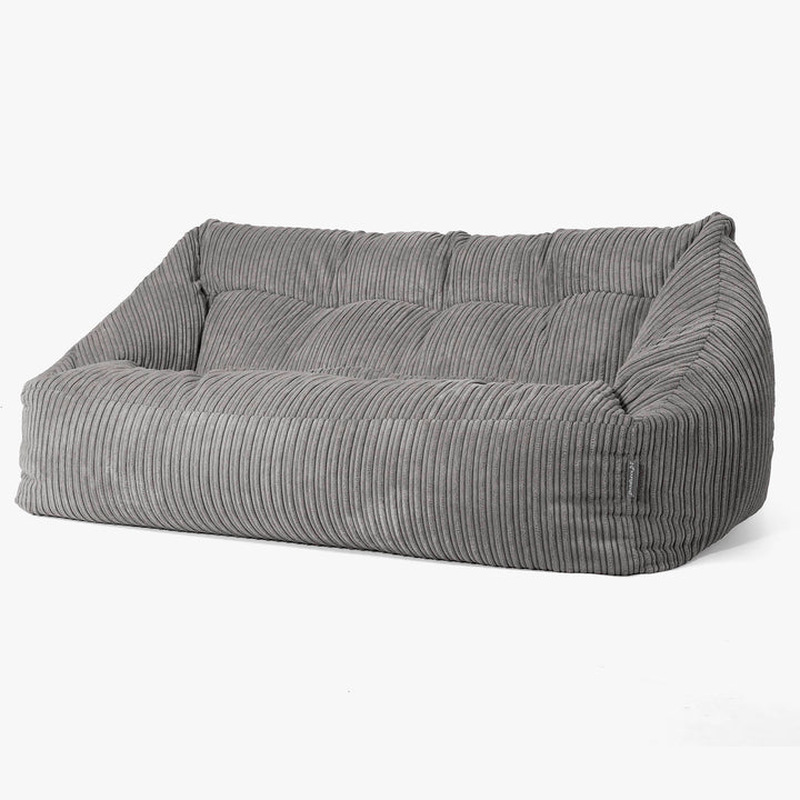 Canapé Pouf Maya - Côtelé Anthracite 03