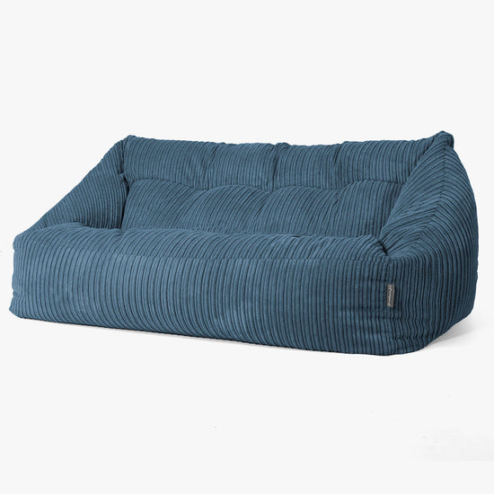 Canapé Pouf Maya - Côtelé Bleu Marine 03