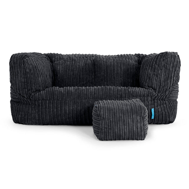 Canapé Enfant Albert 2-6 ans - Côtelé Noir 02