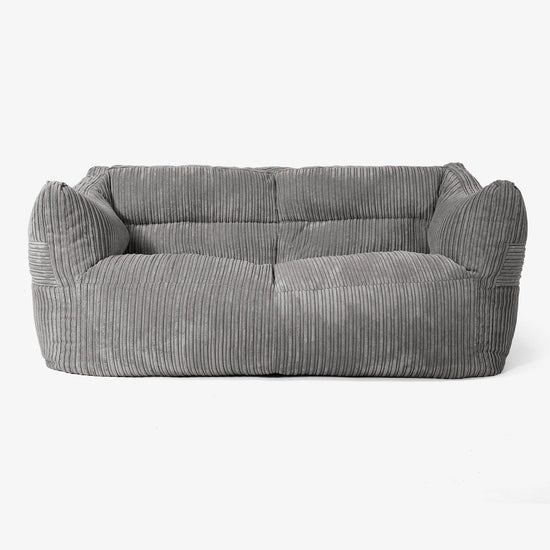 Canapé Pouf Victor - Côtelé Anthracite 01