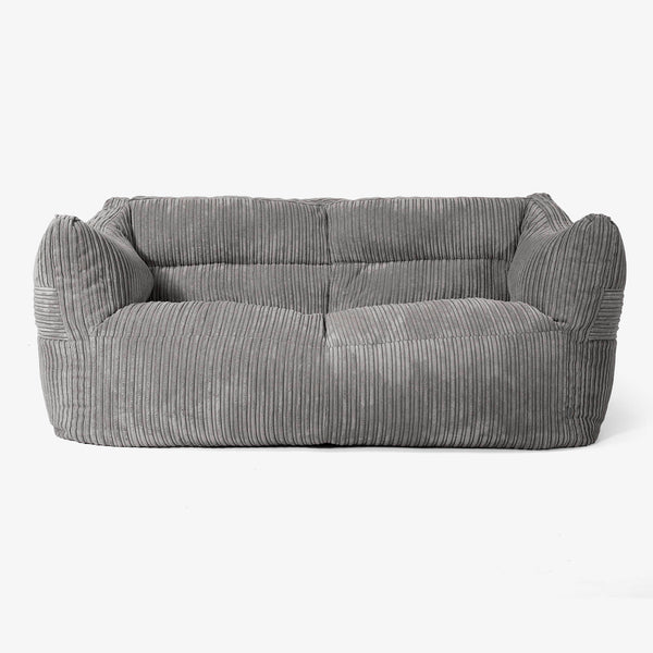 Canapé Pouf Victor - Côtelé Anthracite 01