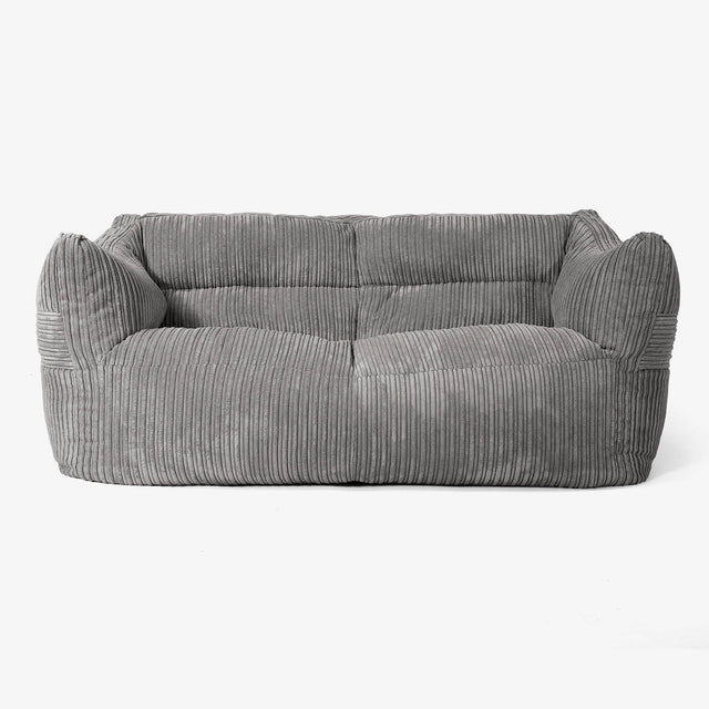 Canapé Pouf Victor - Côtelé Anthracite 01