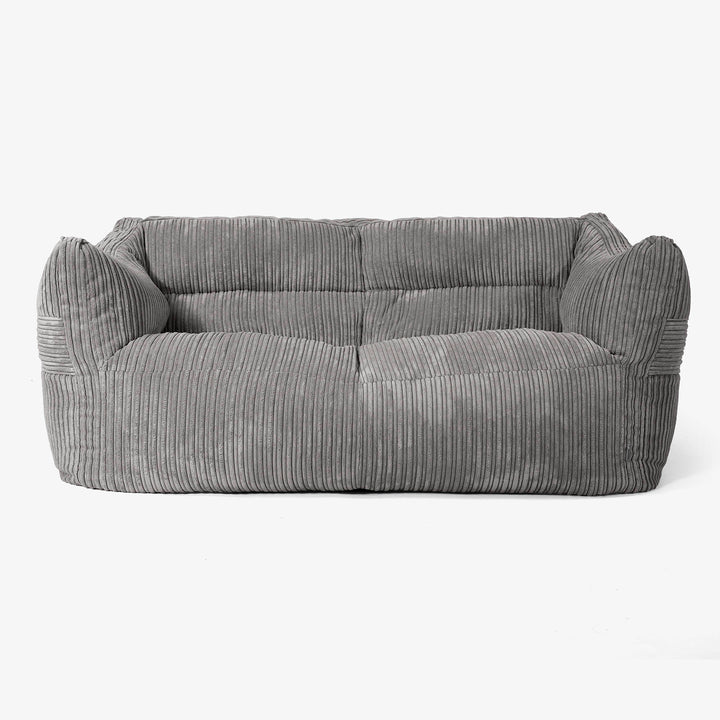 Canapé Pouf Victor - Côtelé Anthracite 01