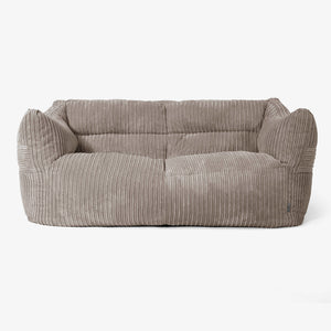 Canapé Pouf Victor - Côtelé Grège
