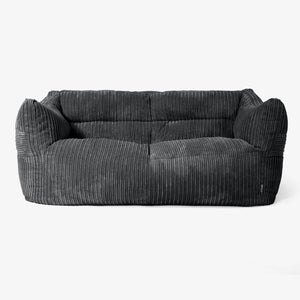 Canapé Pouf Victor - Côtelé Noir