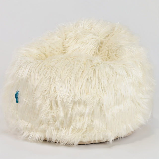 Pouf Poire Classique Enfant 1-5 ans Housse de Remplacement - Imitation fourrure à poils longs 01