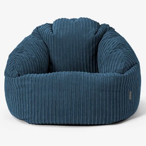 Pouf Chaise Bubble - Côtelé Bleu Marine