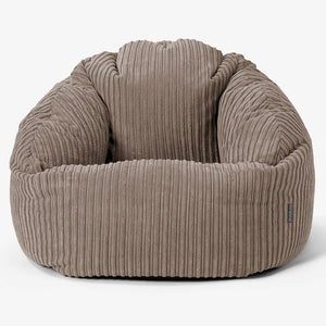 Pouf Chaise Bubble - Côtelé Grège