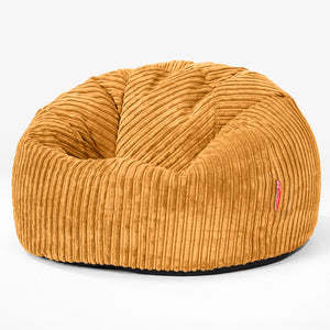 Pouf Poire Classique - Côtelé Miel doré