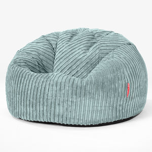 Pouf Poire Classique - Côtelé Vert Menthe