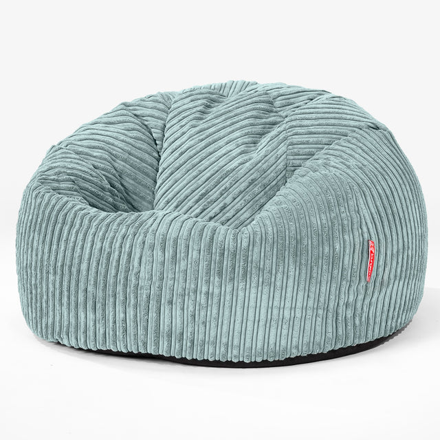 Pouf Poire Classique - Côtelé Vert Menthe 01