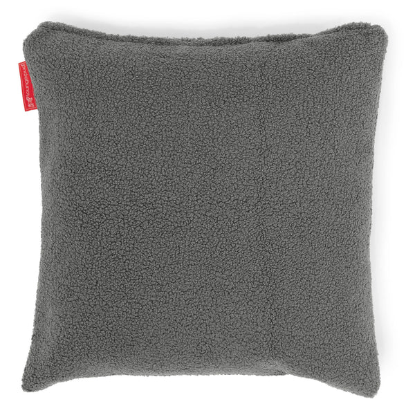 Housse de Coussin 47 x 47cm - Bouclé Gris 01