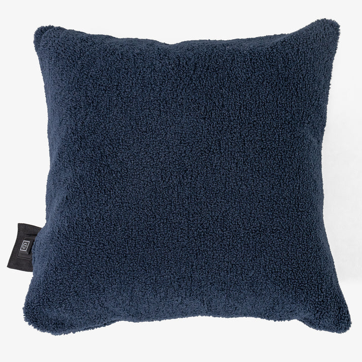 Coussin Chauffant 45 x 45cm - Sherpa Bleu Marine 01