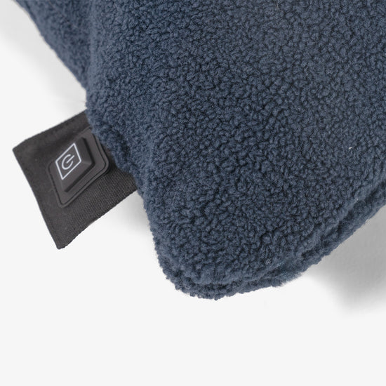 Coussin Chauffant 45 x 45cm - Sherpa Bleu Marine 02