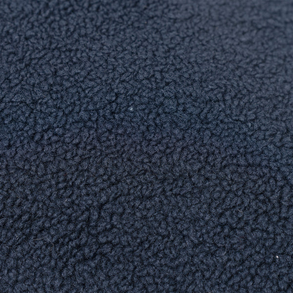 Coussin Chauffant 45 x 45cm - Sherpa Bleu Marine Fabric Close-up Image