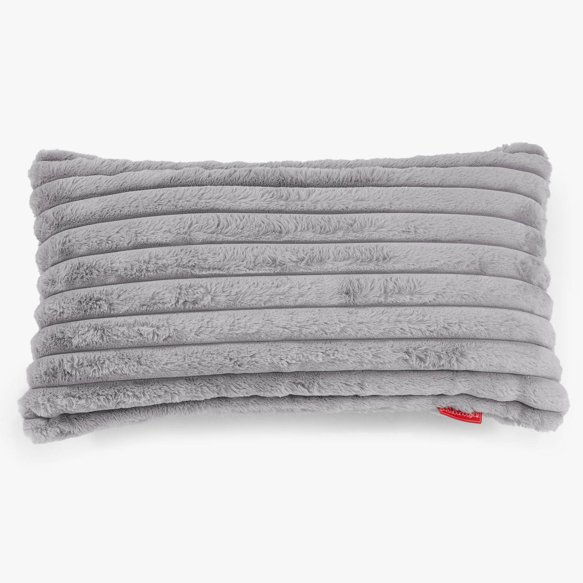Housse De Coussin MATTÉO En Velours De Coton Et Lin - Gris Charbon - 30 X 40 Cm | Blanc D'Ivoire
