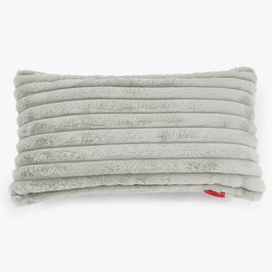 Housse de Coussin Rectangulaire Géant 40 x 70cm - Velours Côtelé Ultra Pelucheux Vert Sauge