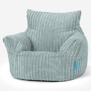 Fauteuil Pouf Bambin 1-3 ans - Côtelé Verte Menthe