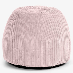 Fauteuil Pouf de Bureau Ergonomique - Côtelé Rose